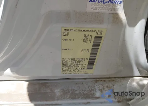 2014 Nissan Altima 2.5 Sv from USA, damaged, VIN 1N4AL3AP7EN214136